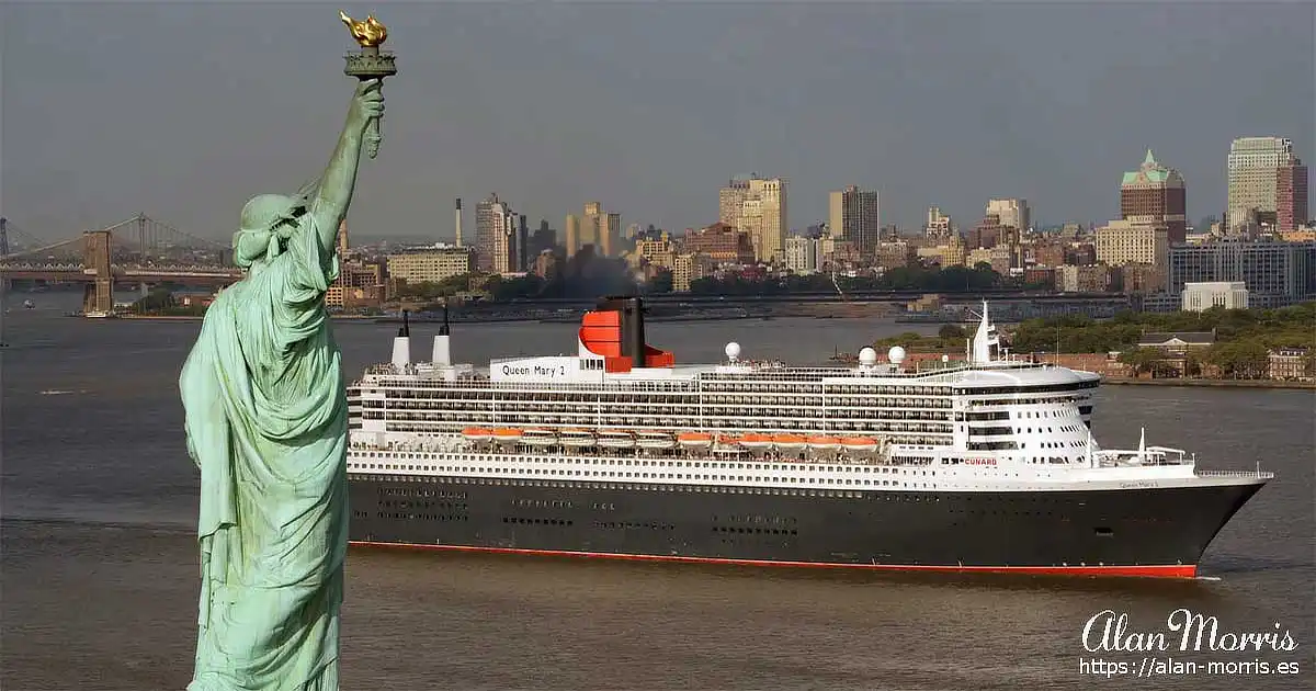 Queen Mary 2 in New York.